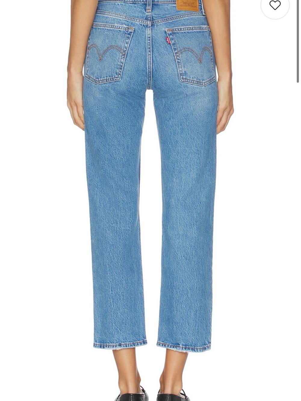 Levi's Women's WEDGIE Straight Leg Jeans in Light Blue Denim